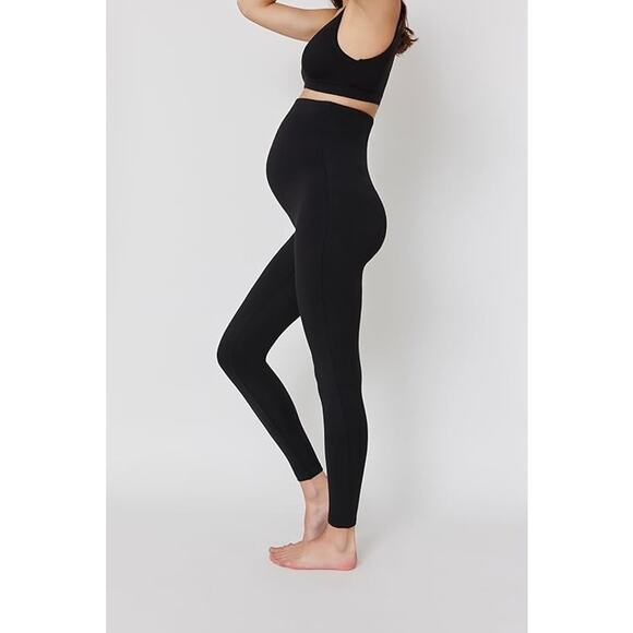 NWT! BUMPSUIT Maternity Leggings Over The Belly BLACK SMALL - Picture 1 of 9